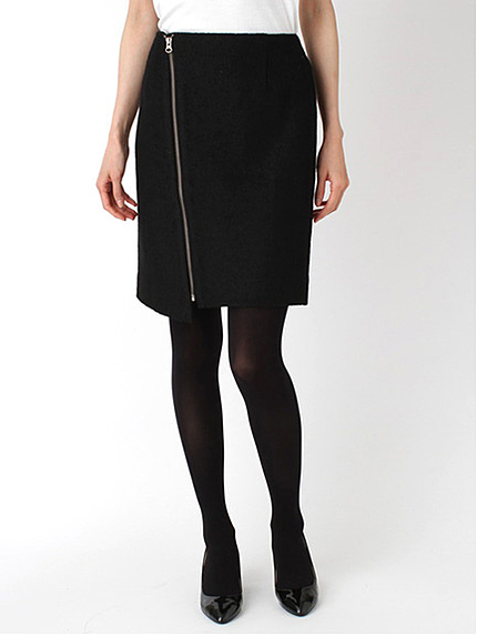 ウールZipスカート
