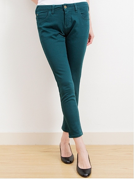 カラースキニーパンツ