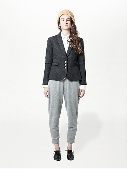 スリーボタンフラノジャケット