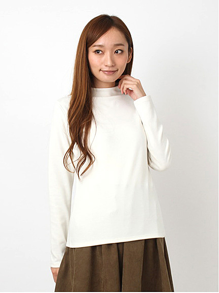 ハイネックカットソー