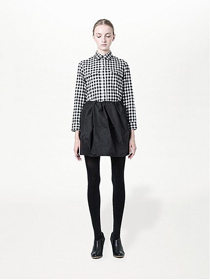 フランネルチェック長袖シャツ