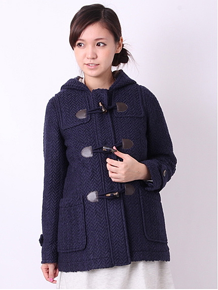 ヘリンボーンダッフルコート