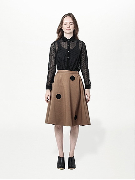 レースパーツ長袖シャツ