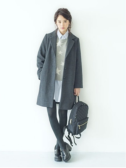 厚底ローファー