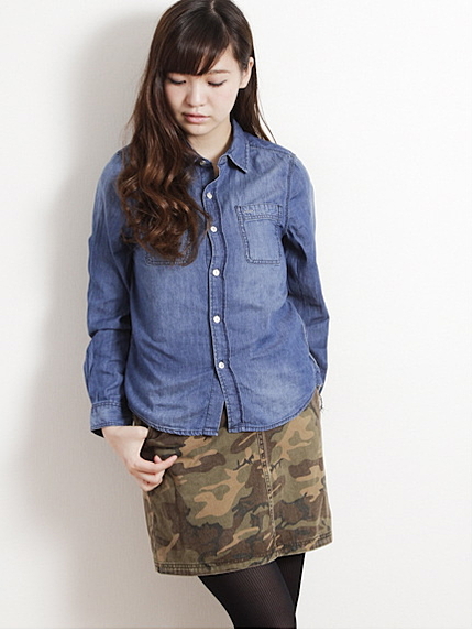 4.5OZデニム シャツ