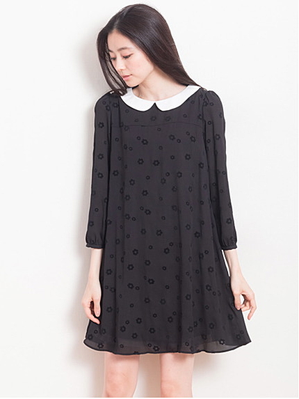 <サイズコンシェルジュ>フロッキーフラワーワンピース