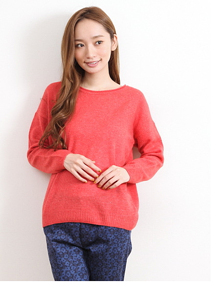 Bライトアンゴララメニットプルオーバー