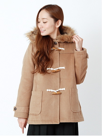 B表面変化ミディアムダッフルコート