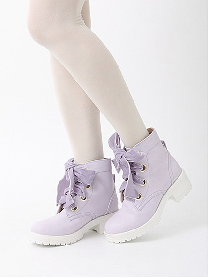 Velvet Ribbon Boots