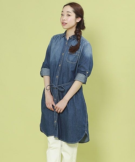 【7/10(金)再値下げ】6.5オンスデニムシャツワンピース