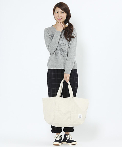 フランダースリネントラベルトートバッグ ビッグサイズ