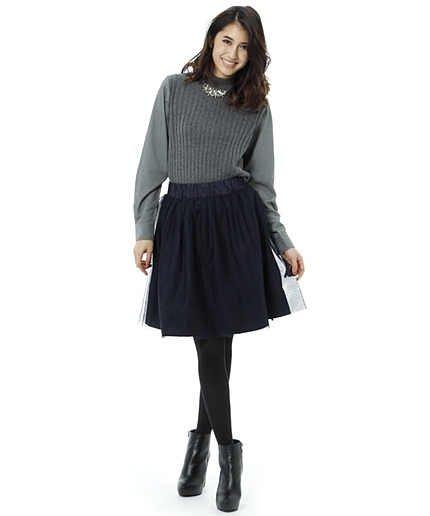 チュールリバーシブルスカート