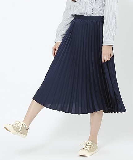 【3,000円(税込3,240円)】サテンプリーツスカート