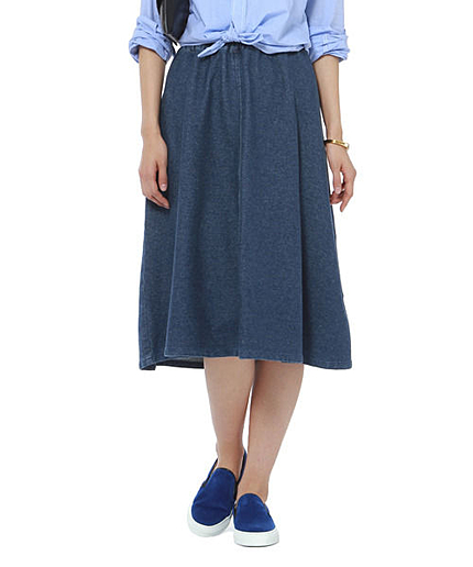 デニムフレアスカート