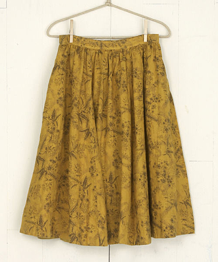 【3,000円(税込3,240円)】リネンフラワープリントオーバーダイスカート