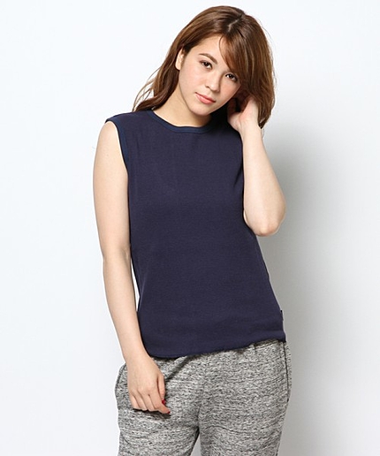 ワッフルノースリトップス