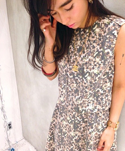 花柄ノースリーブTOPS