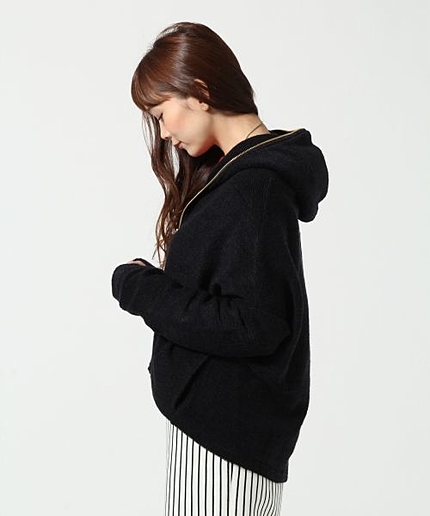 ループウラケヘンケイジップパーカー