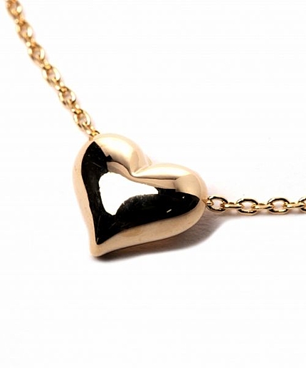 プックリハートプチネックレス/mikoa