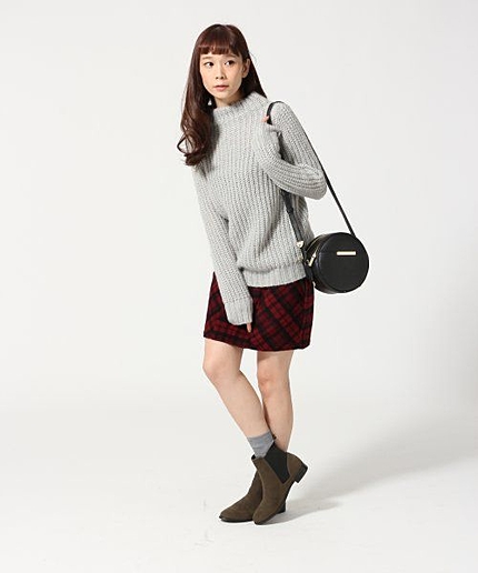 キモウチェックスカート