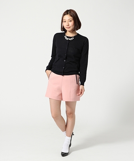 ポリエステル／サテンキリカエショートパンツ