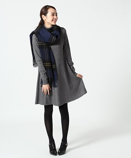 12GCVWフレアタートルネックワンピース