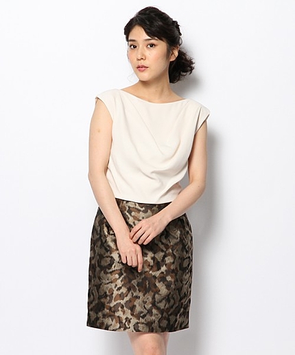 レオパードジャガードワンピース