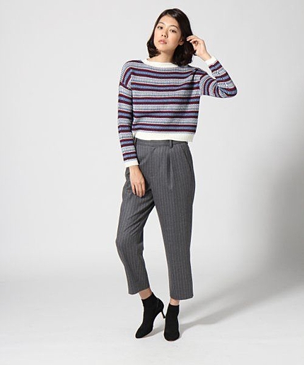 【LE MONT ST MICHEL】マルチボーダーニット