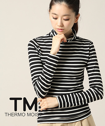 【機能性インナー】サーモモイストタートルロングスリーブ