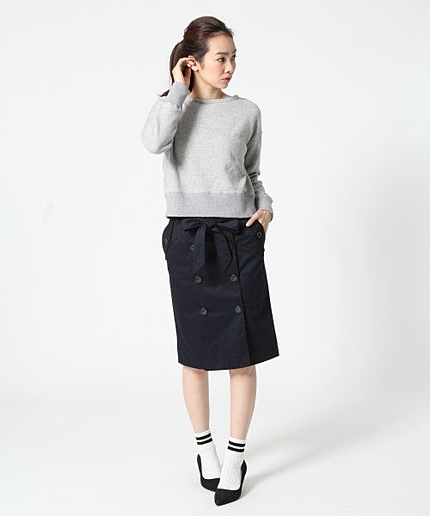 Ｃツイルトレンチタイトスカート