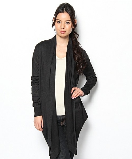 シャイニーシルクカーディガン