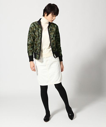 <別注>【東京西川×SQUOVAL】WOMENSリバーシブルＭＡ−１