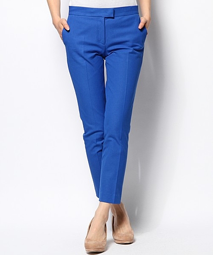 GABARDINESTRETCHQUEENクロップドパンツ