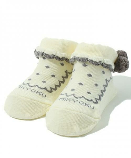 【KIDS雑貨】プチドットカップ入りBABYソックス