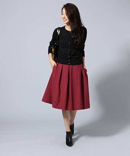 【Sサイズ展開アイテム】STタックミディスカート