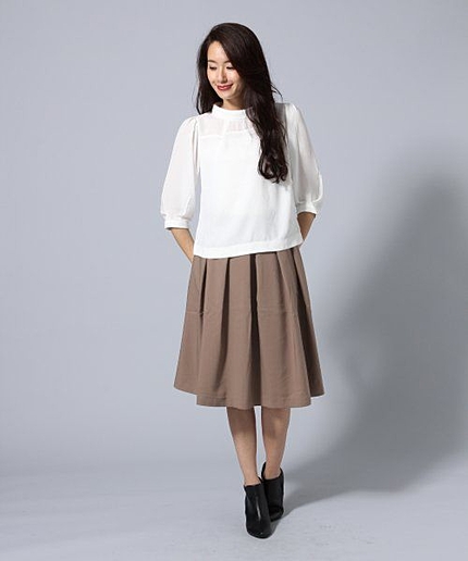 【Sサイズ展開アイテム】STタックミディスカート