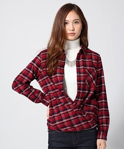 ネルチェック２ＷＡＹシャツ長袖