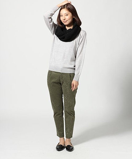 レオパードフロッキータックパンツ