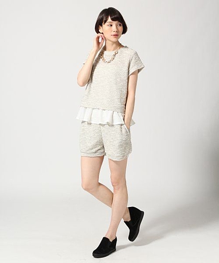 ショートパンツセットアップ