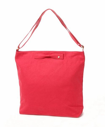 【新色追加!!】リボンキャンバスショルダー／ＡＷ/mikoa