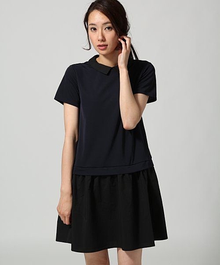 2WAYエリツキドッキングワンピース