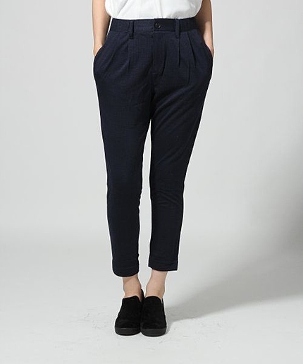 カットジャガードムジテーパードパンツ