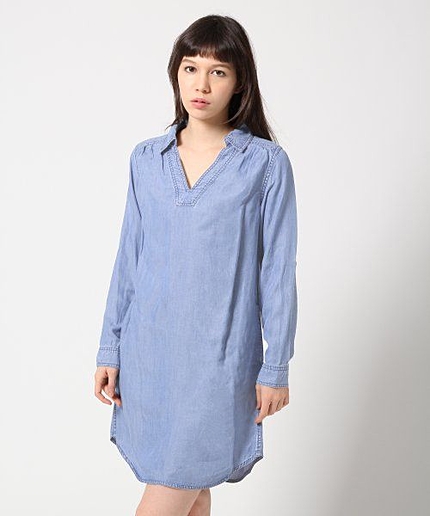 テンセルデニムワンピース
