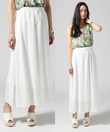 ジョーゼットマキシスカート