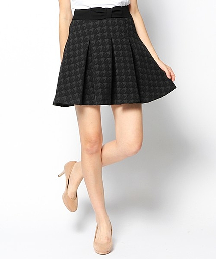 千鳥キルトジャガードスカート