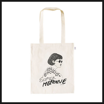 SUPER HEROINE TOTEBAG