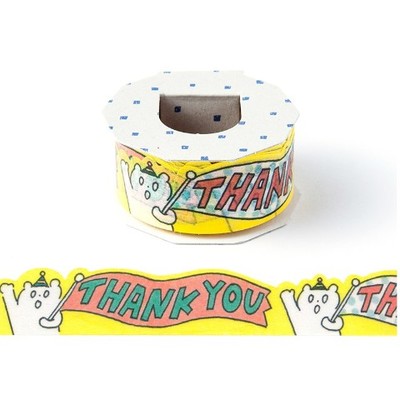 マスキングテープ 型抜き（サンキューくま）