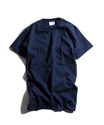 ショートスリーブクルーネックポケットTシャツ