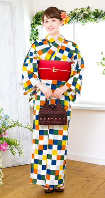 SOU・SOU 浴衣+造り帯+下駄の3点set