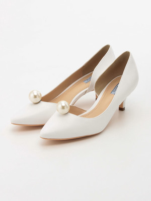 ILIMAパール取り外しサイドオープンパンプス